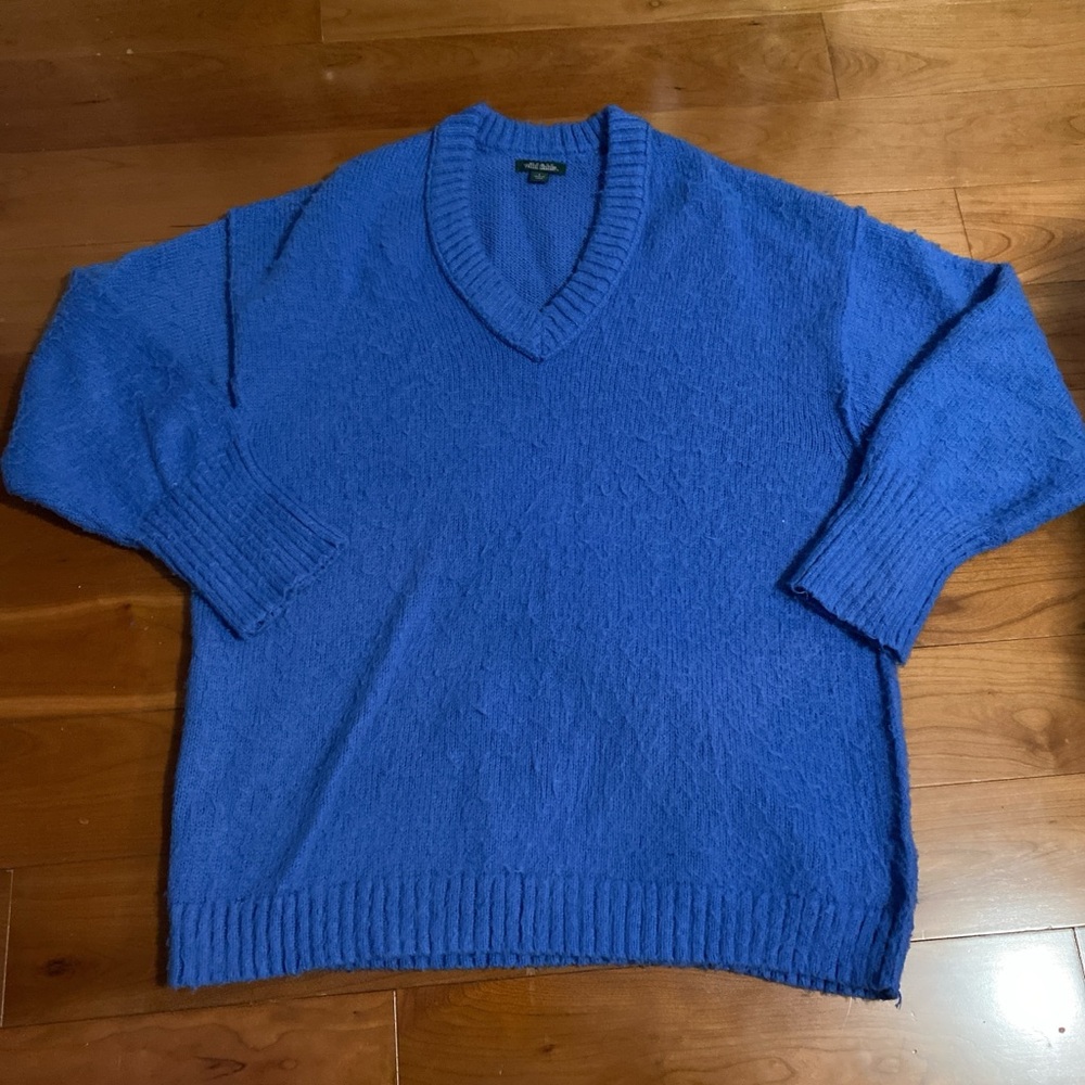 Wild Fable Blue V Neck Sweater